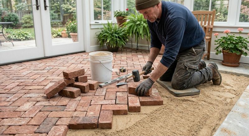 Brick Porch Installation in West Hartford, CT